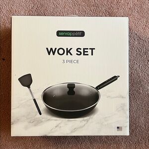 Black Wok Set - 3 Piece